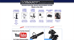 Desktop Screenshot of losmandy.com